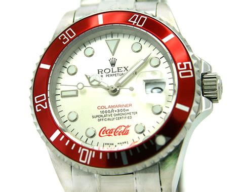 rolex submariner coca cola limited edition|rolex coke vs pepsi gold.